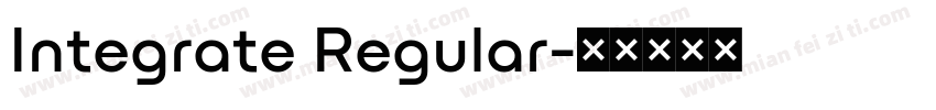 Integrate Regular字体转换